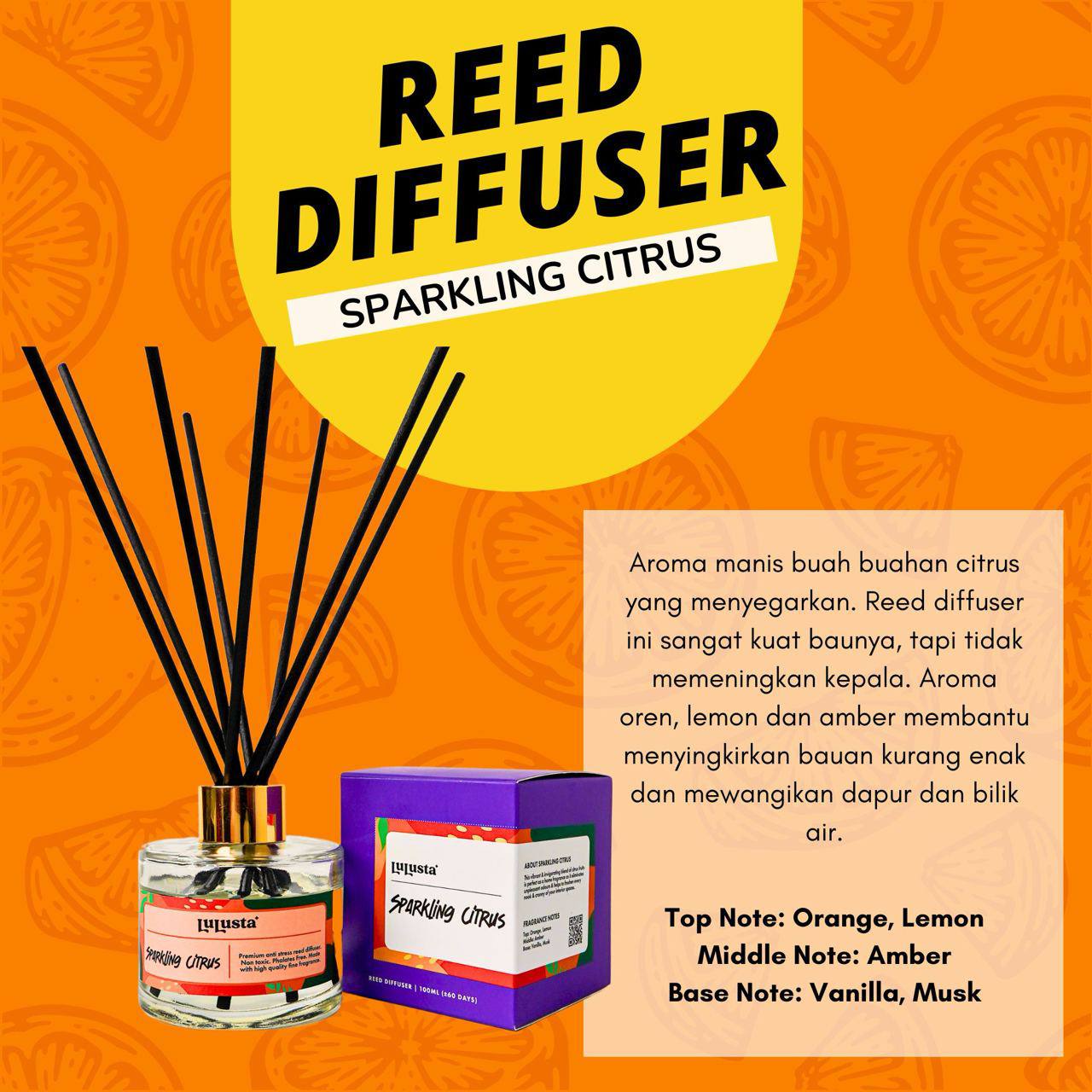 Reed Diffuser Sparkling Citrus (100ml)